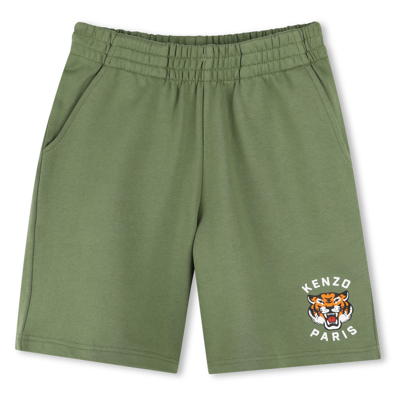 Fleece Bermuda jogging shorts KENZO KIDS 
                        BOY