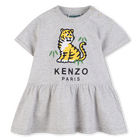 Dress with press stud opening KENZO KIDS 
                    GIRL