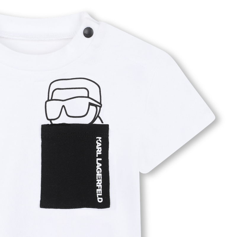 T-SHIRT AND TROUSERS SET KARL LAGERFELD KIDS 
                        BOY