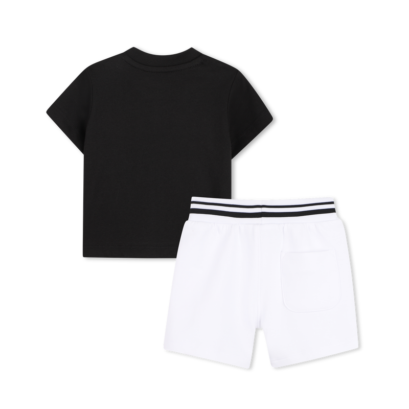 T-SHIRT AND BERMUDA SHORTS SET KARL LAGERFELD KIDS 
                        BOY