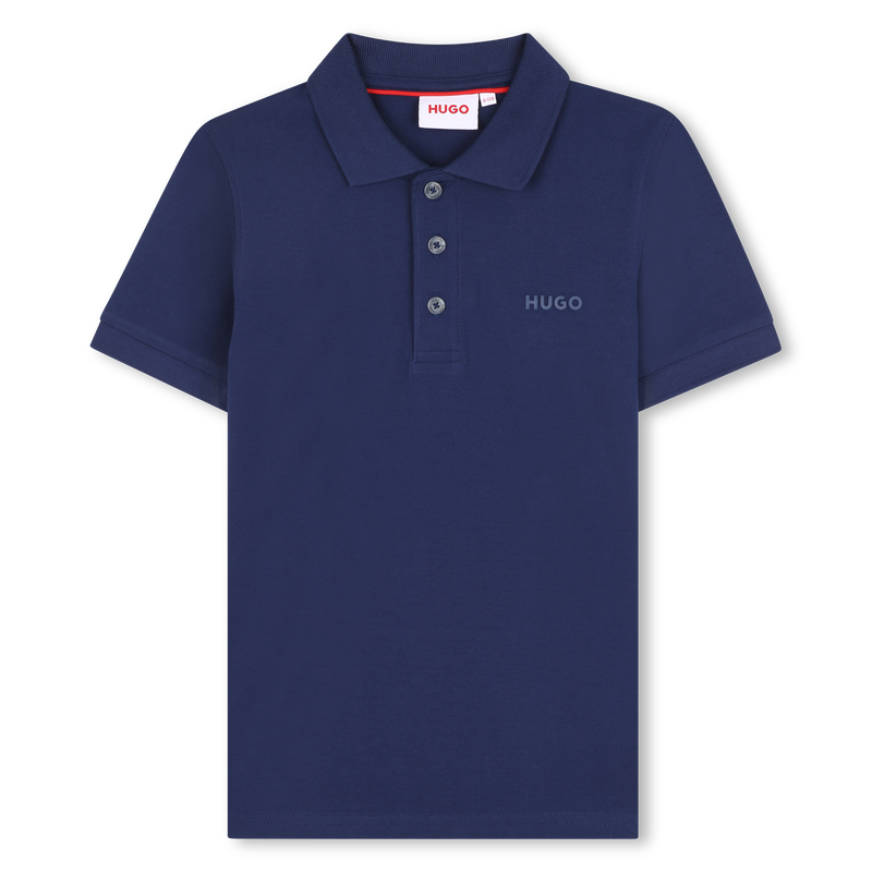Short-sleeved piqu&eacute; polo shirt HUGO 
                        BOY