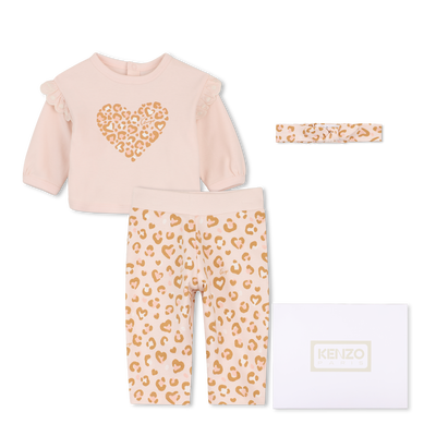 Sweatshirt, pants, and blanket set KENZO KIDS GIRL
