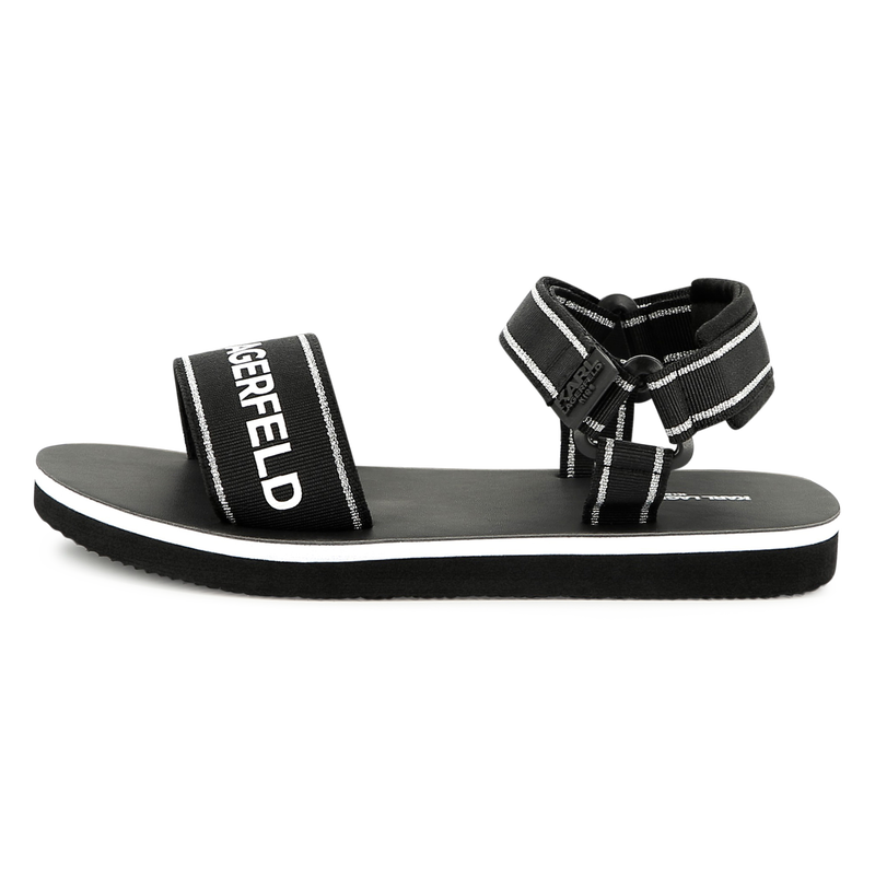 Light hook-and-loop sandals KARL LAGERFELD KIDS 
                        GIRL