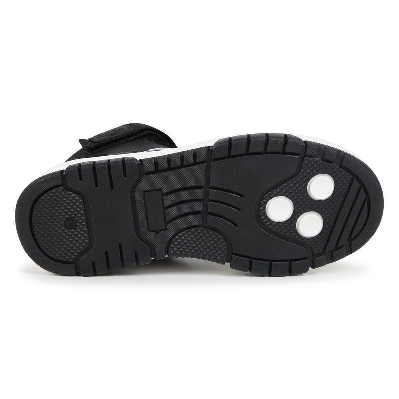 High-top leather trainers KARL LAGERFELD KIDS 
                        BOY