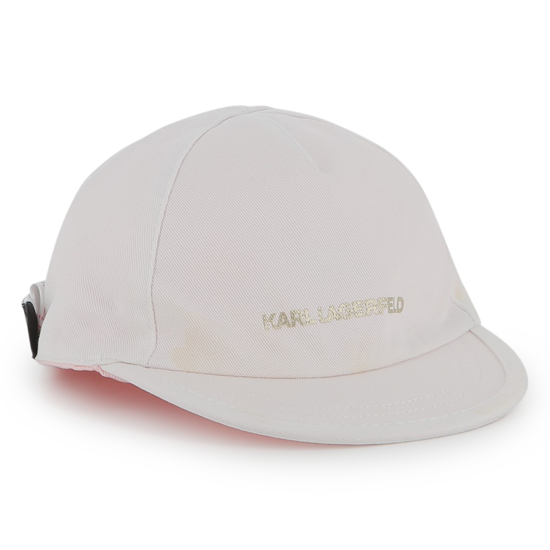 Reversible cotton cap KARL LAGERFELD KIDS 
                        GIRL