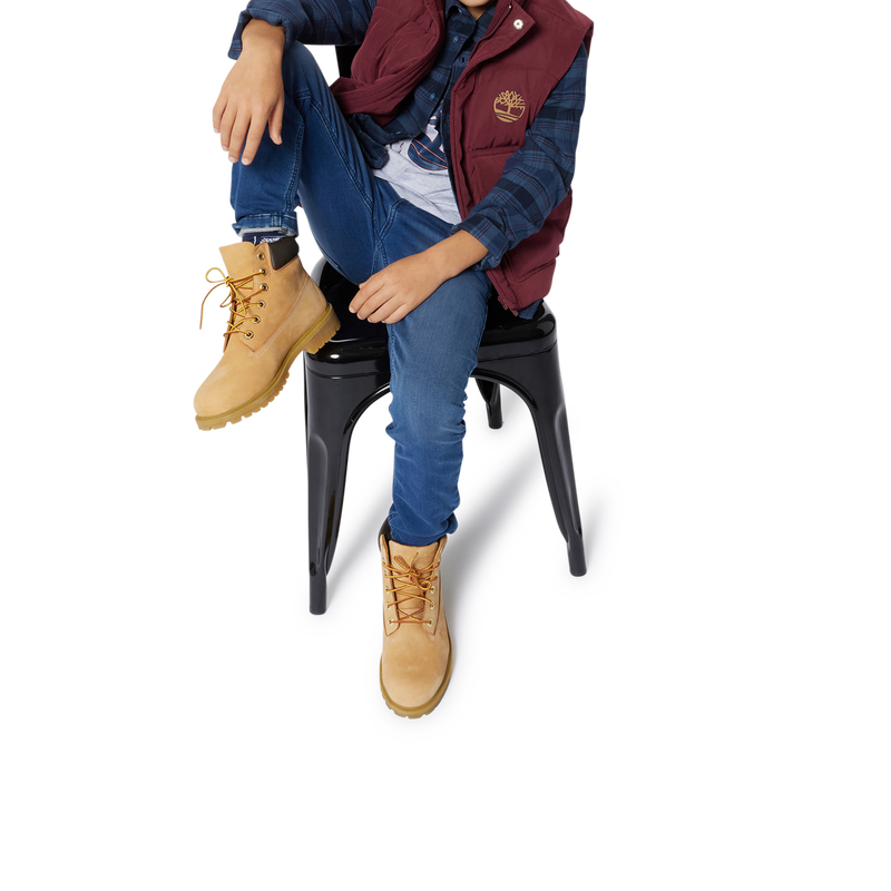Zip-up logo parka TIMBERLAND 
                        BOY
