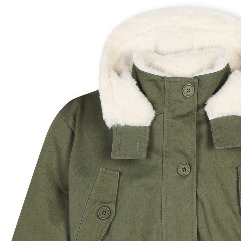 Hooded parka with pockets MARC JACOBS 
                        GIRL