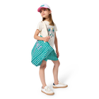 Gingham print shorts KIDS AROUND 
                    GIRL