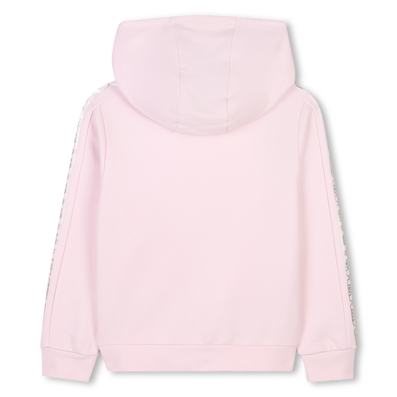 Hooded fleece cardigan MICHAEL KORS 
                        GIRL