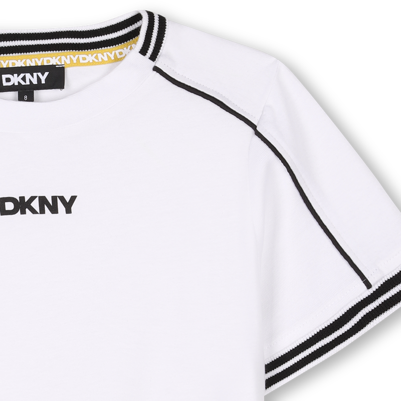 T-shirt with colourful stripes DKNY 
                        UNISEX