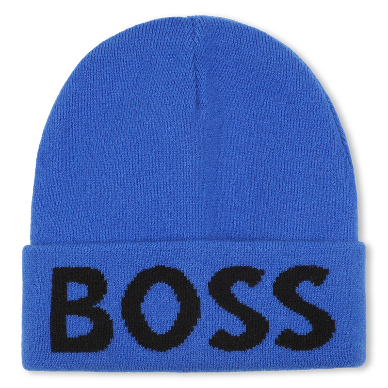Knitted beanie with lapels BOSS 
                        BOY