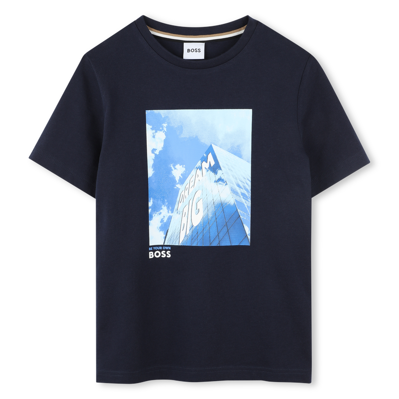 Short-sleeved cotton T-shirt BOSS 
                        BOY