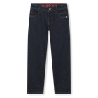 Straight cotton 5-pocket jeans HUGO 
                    BOY