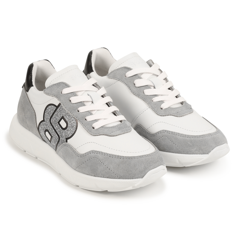 Lace-up leather trainers BOSS 
                        GIRL