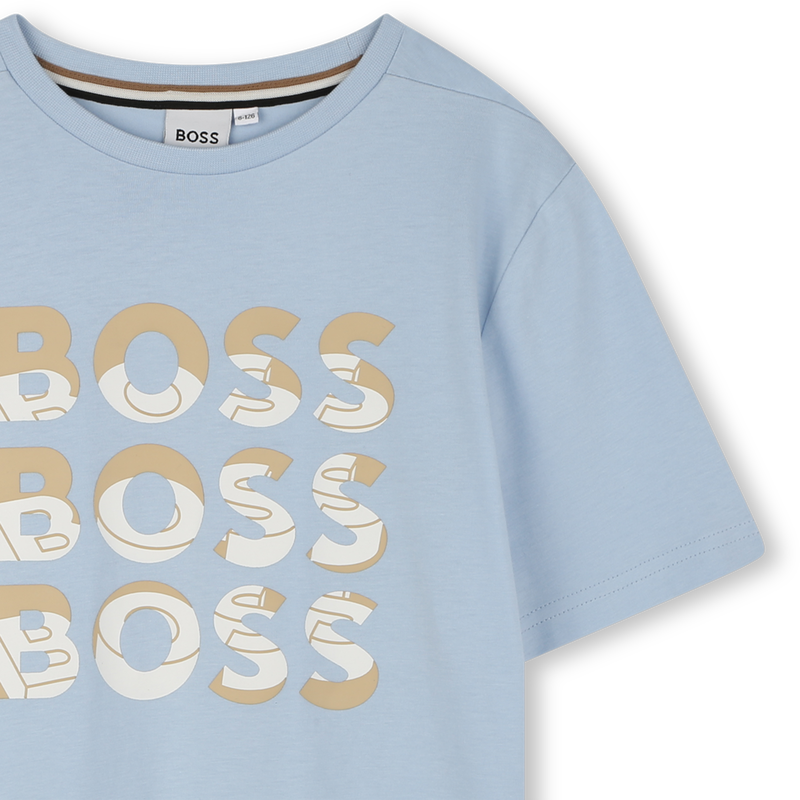 Short-sleeved cotton T-shirt BOSS 
                        BOY