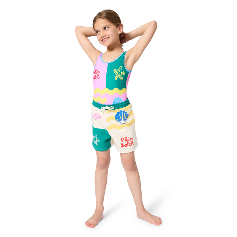 FLEECE SHORTS KIDS AROUND 
                        GIRL