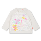 Cotton T-shirt with sequins BILLIEBLUSH 
                    GIRL