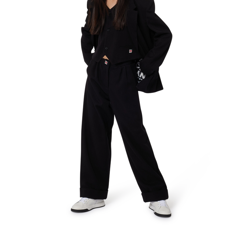 Pleated roll-up trousers DKNY 
                        GIRL