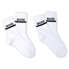 Pack of 2 pairs of socks, WHITE, hi-res
