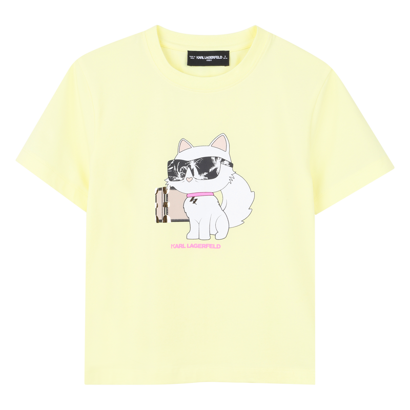SHORT SLEEVE T-SHIRT KARL LAGERFELD KIDS 
                        GIRL
