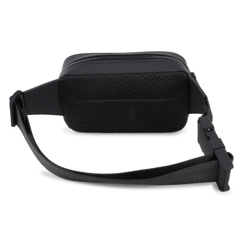 Fanny pack in rubber-effect coated textile KARL LAGERFELD KIDS 
                        BOY
