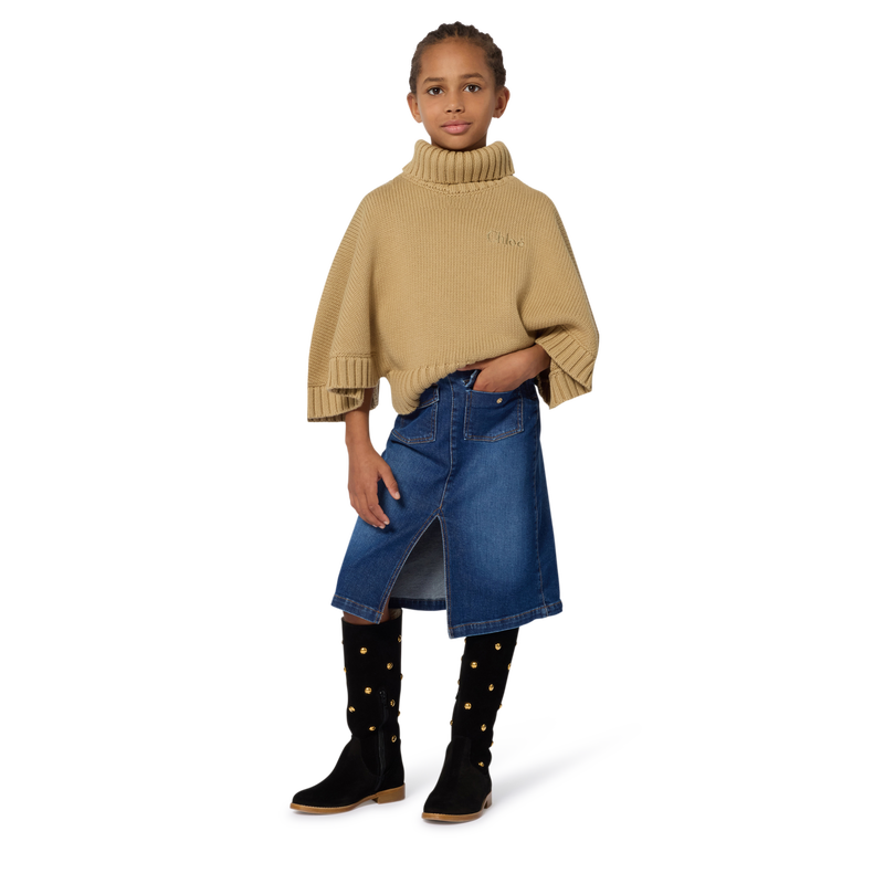 Denim midi skirt CHLOE 
                        GIRL