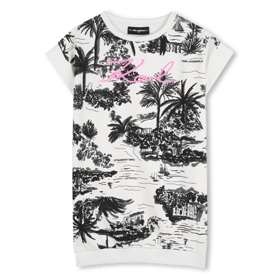 SHORT SLEEVE DRESS KARL LAGERFELD KIDS GIRL