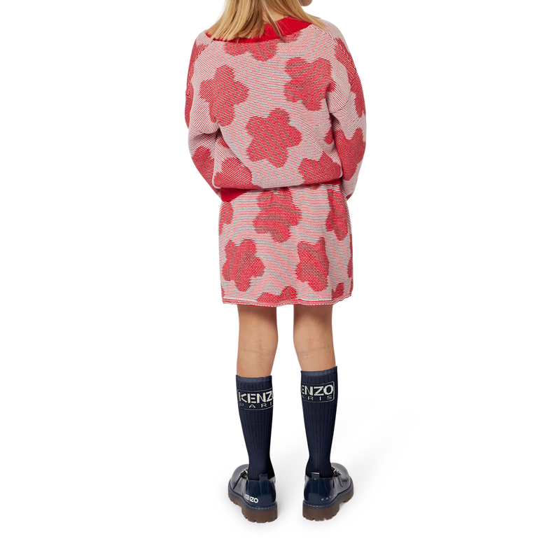 Buttoned flower cardigan KENZO KIDS 
                        GIRL