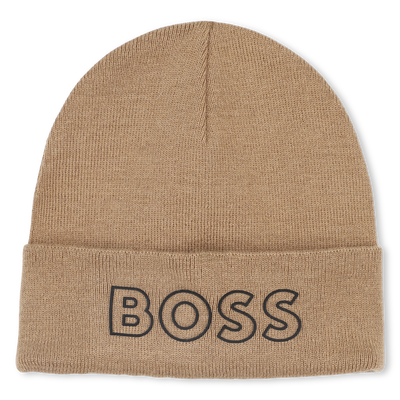 Knitted hat with logo BOSS BOY