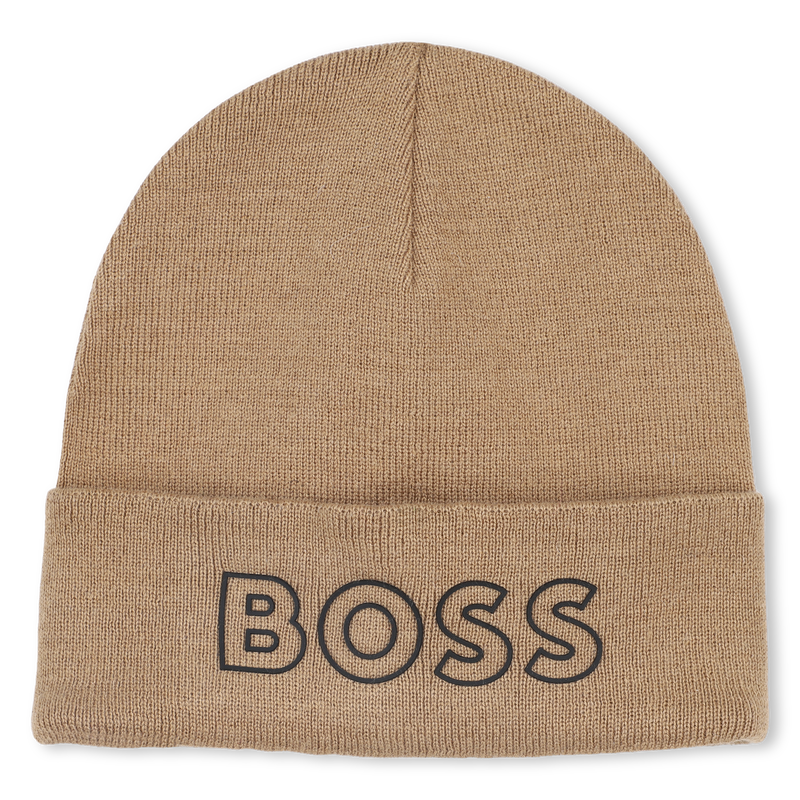 Knitted hat with logo BOSS 
                        BOY