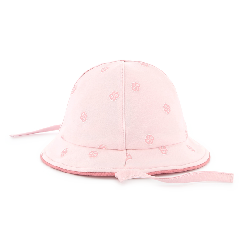 Cotton hat with chin ties BOSS 
                        GIRL