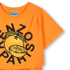 2-in-1 Logo print dress KENZO KIDS 
                    GIRL