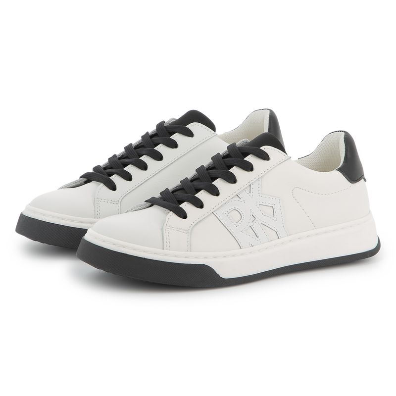 Leather lace-up trainers DKNY 
                        UNISEX