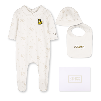 PAJAMA, HAT AND BIB SET KENZO KIDS UNISEX