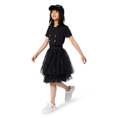 BI-MATERIAL CEREMONIAL DRESS KARL LAGERFELD KIDS GIRL