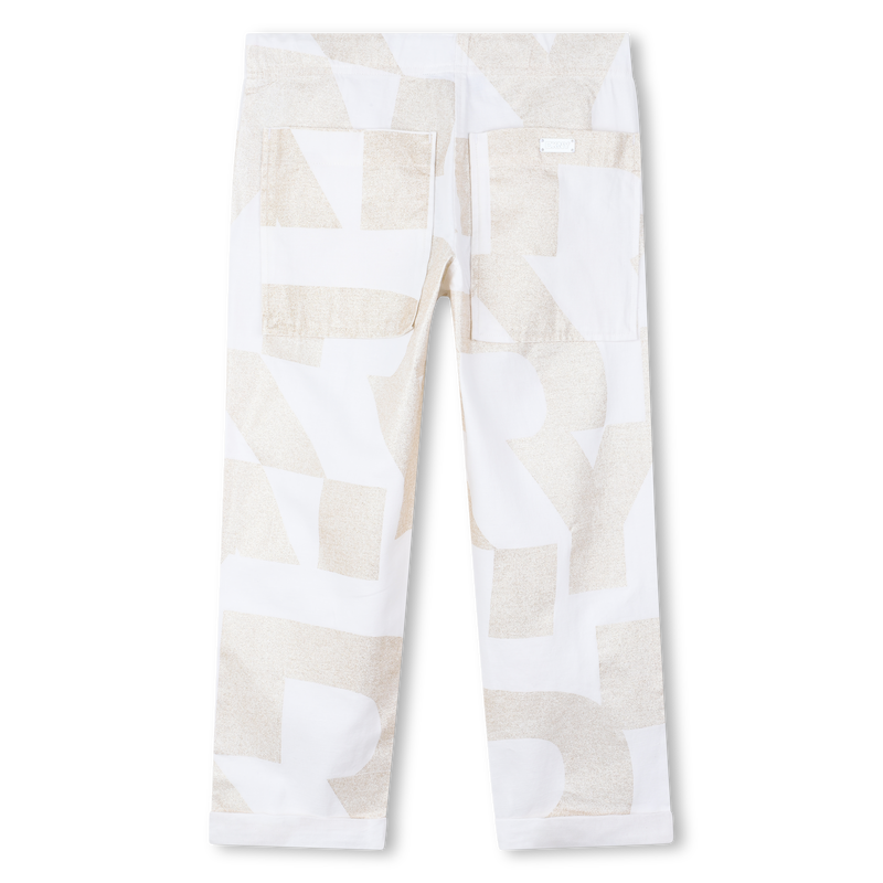 Cotton and linen trousers DKNY 
                        GIRL