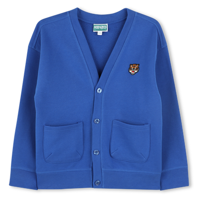 Cotton fleece cardigan KENZO KIDS UNISEX