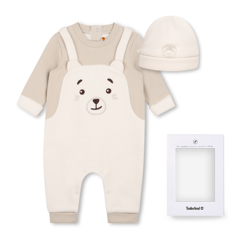 Jumpsuit and bonnet set TIMBERLAND 
                        BOY
