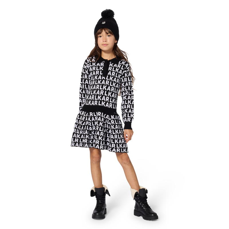 Knitted beanie KARL LAGERFELD KIDS 
                        GIRL