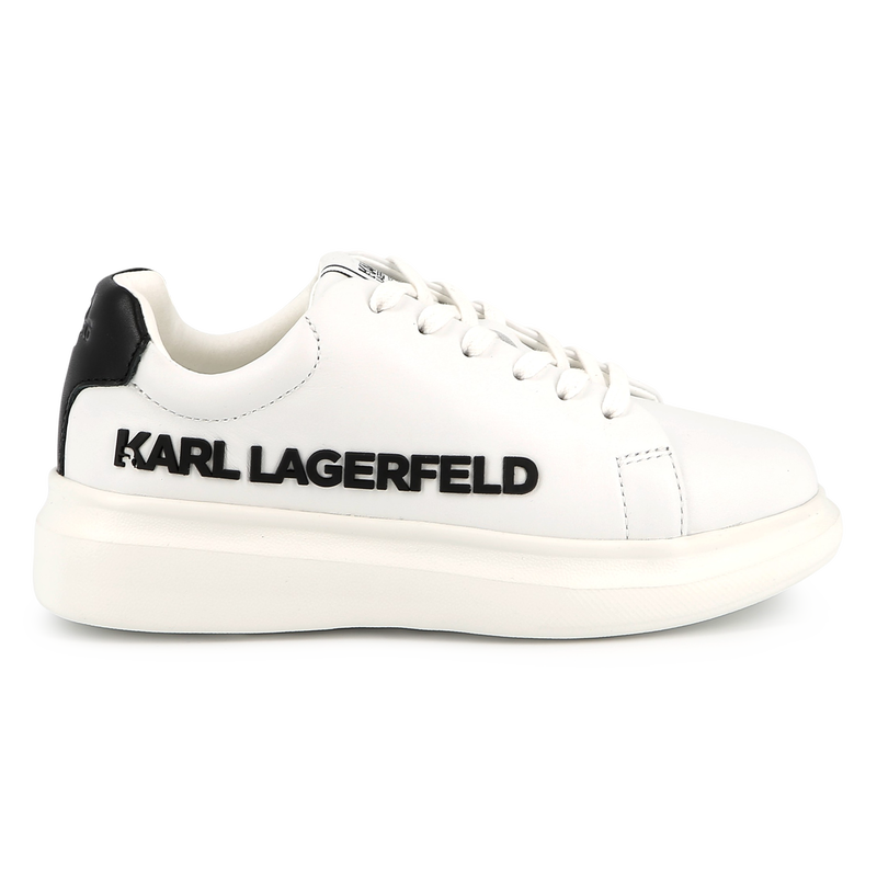 Lace-up leather trainers KARL LAGERFELD KIDS 
                        UNISEX