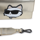 Handbag in fine-grained coated textile KARL LAGERFELD KIDS 
                    GIRL