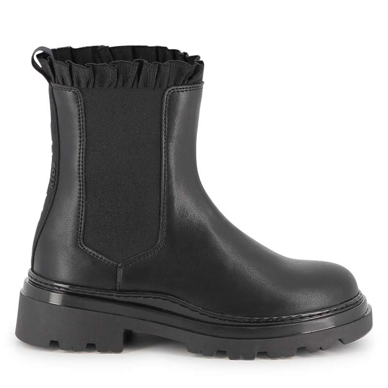 Cowhide leather Chelsea boot KARL LAGERFELD KIDS 
                        GIRL