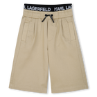 Twill Bermuda shorts KARL LAGERFELD KIDS 
                    BOY