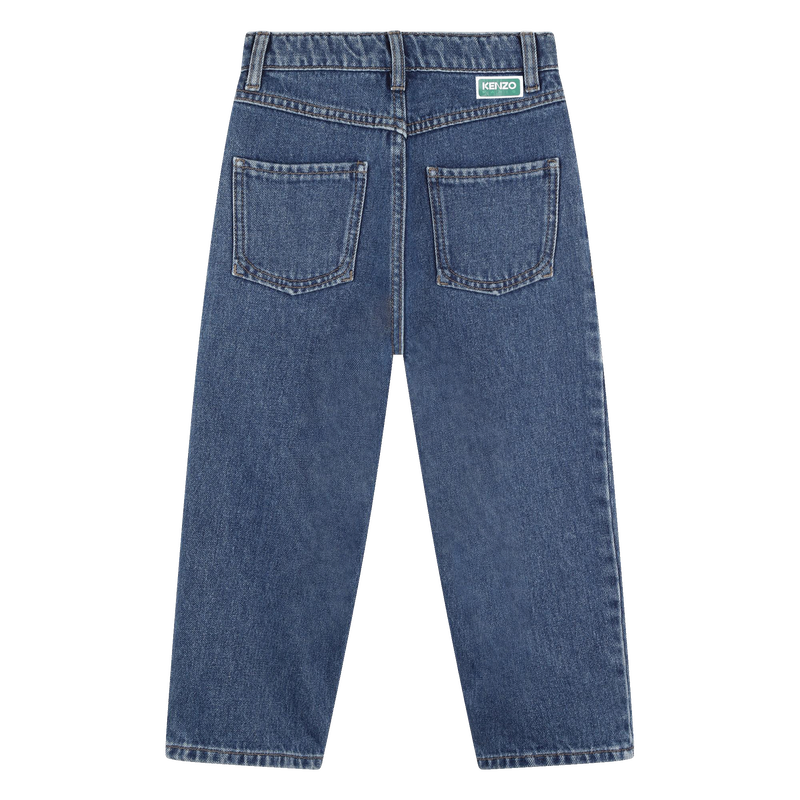 Pleated panelled jeans KENZO KIDS 
                        GIRL