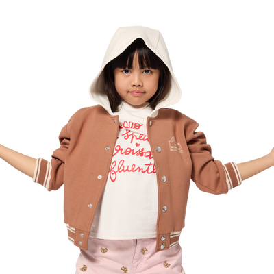 Hooded cardigan KIDS AROUND GIRL