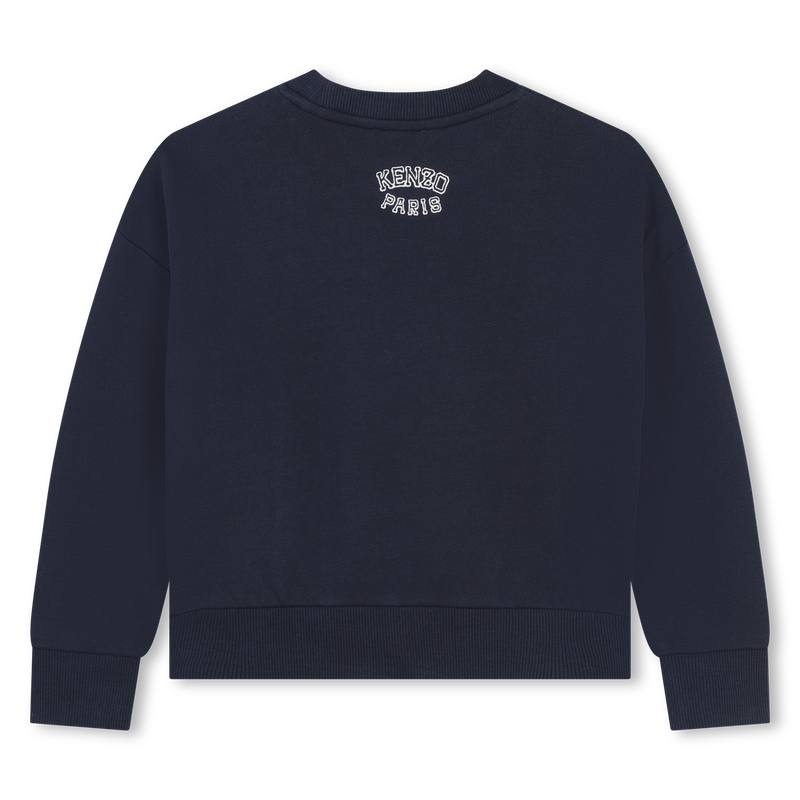 Embroidered cotton sweatshirt KENZO KIDS 
                        GIRL