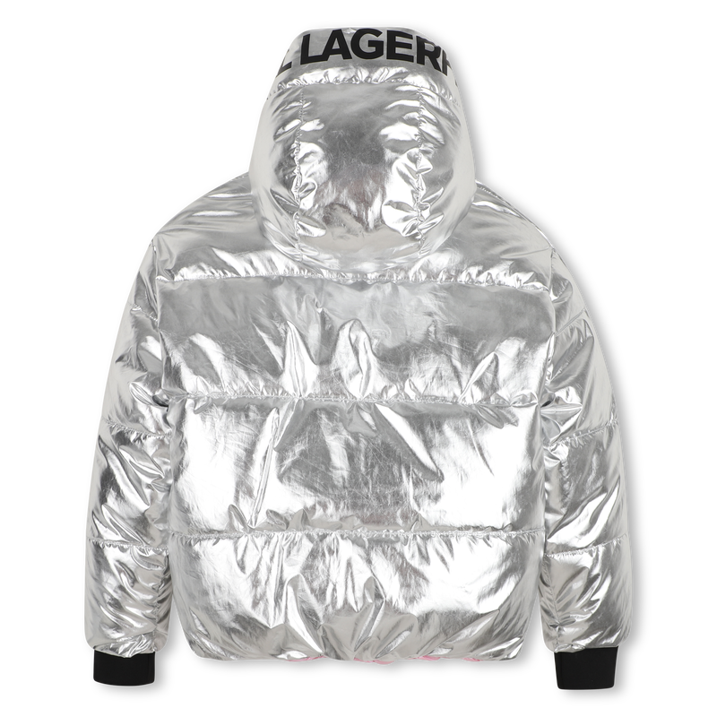 Reversible down jacket KARL LAGERFELD KIDS 
                        GIRL