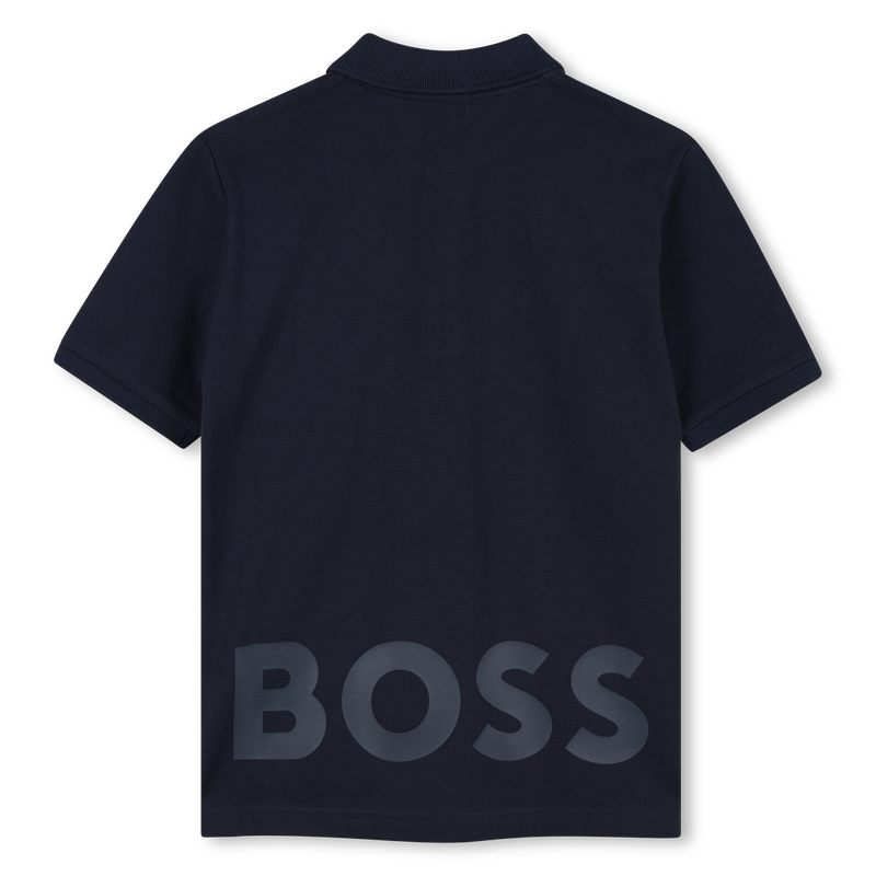 Cotton polo shirt with logo BOSS 
                        BOY