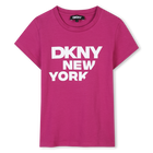 Short-sleeved T-shirt, PINK, hi-res