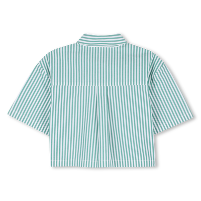 STRIPED SHORT-SLEEVED SHIRT MICHAEL KORS GIRL